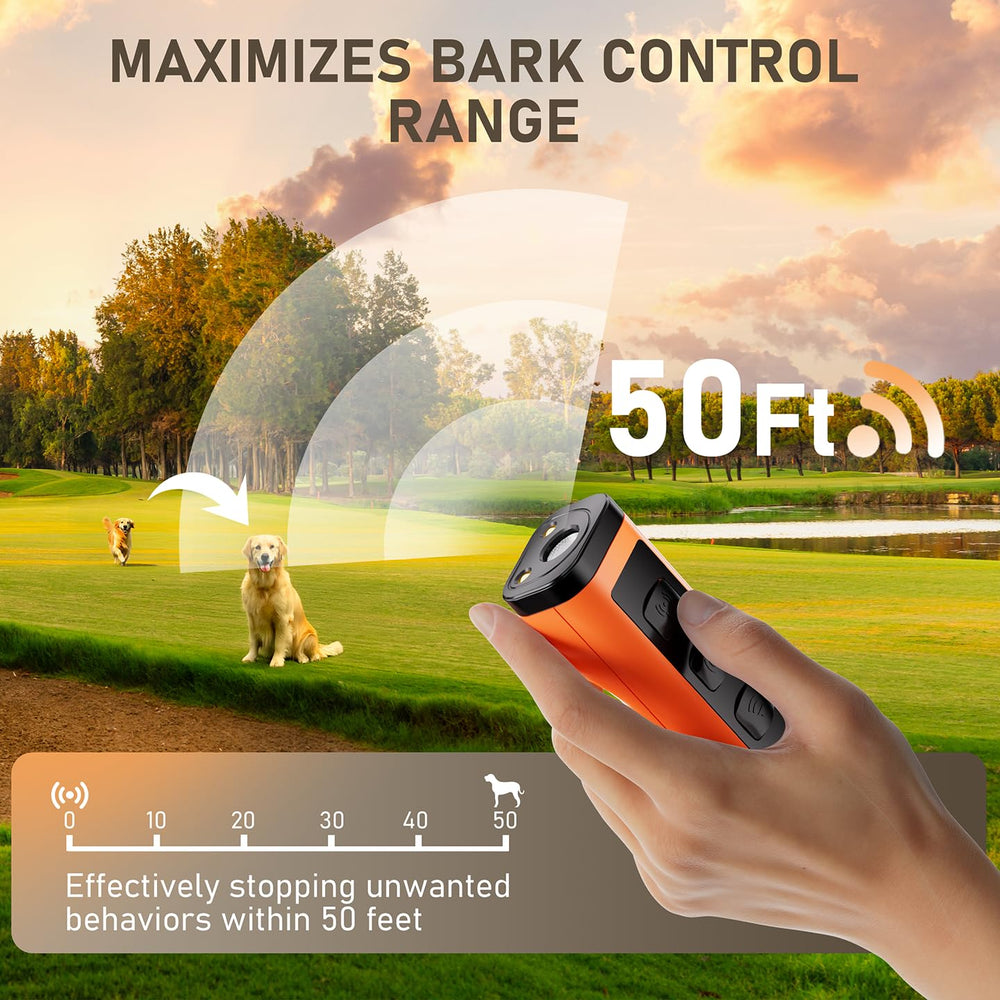 Eorery 2-pack bark deterrent bundle demonstrates portable, safe training at home.