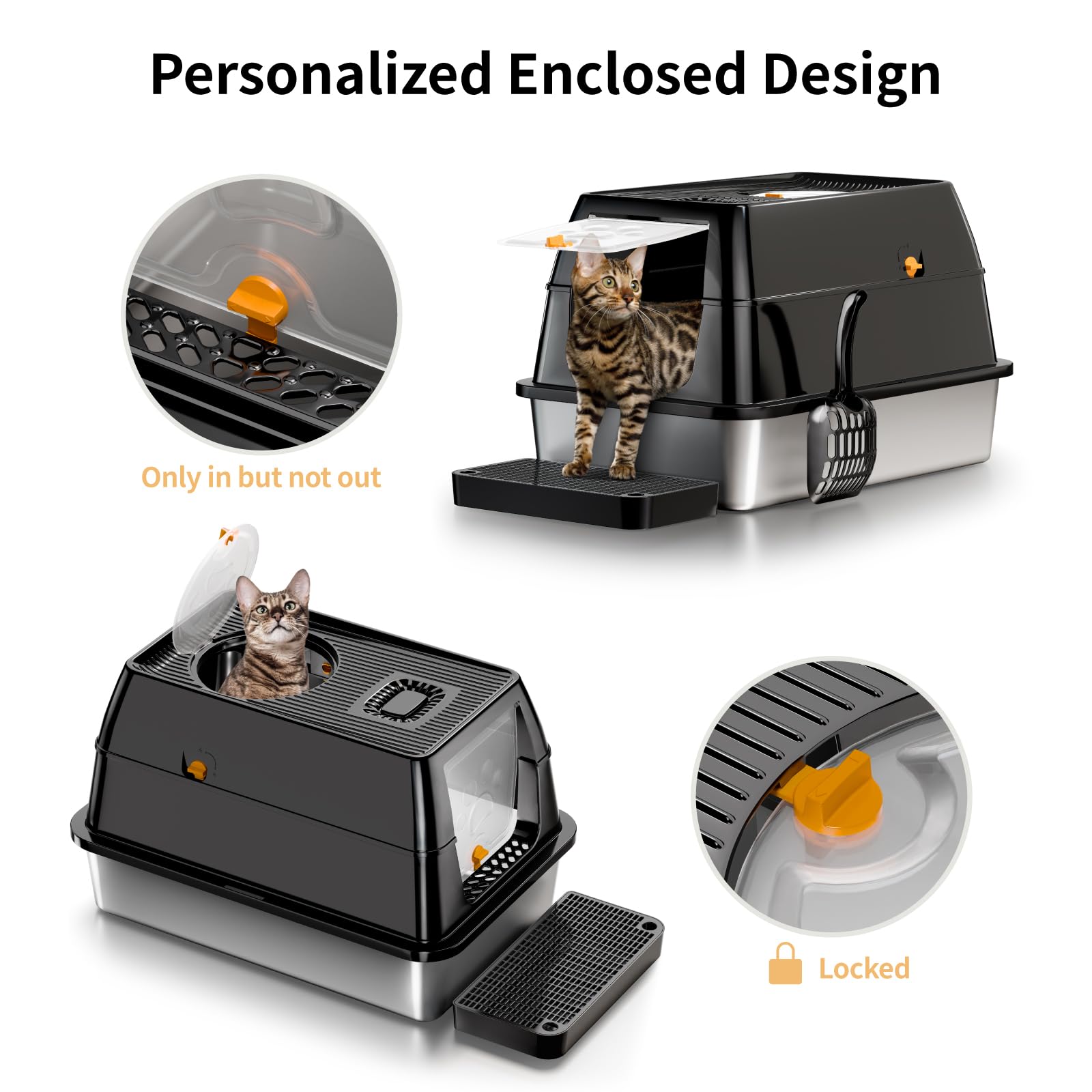 Eosarcu XL scoop-holder emphasizes convenient cleaning routines.