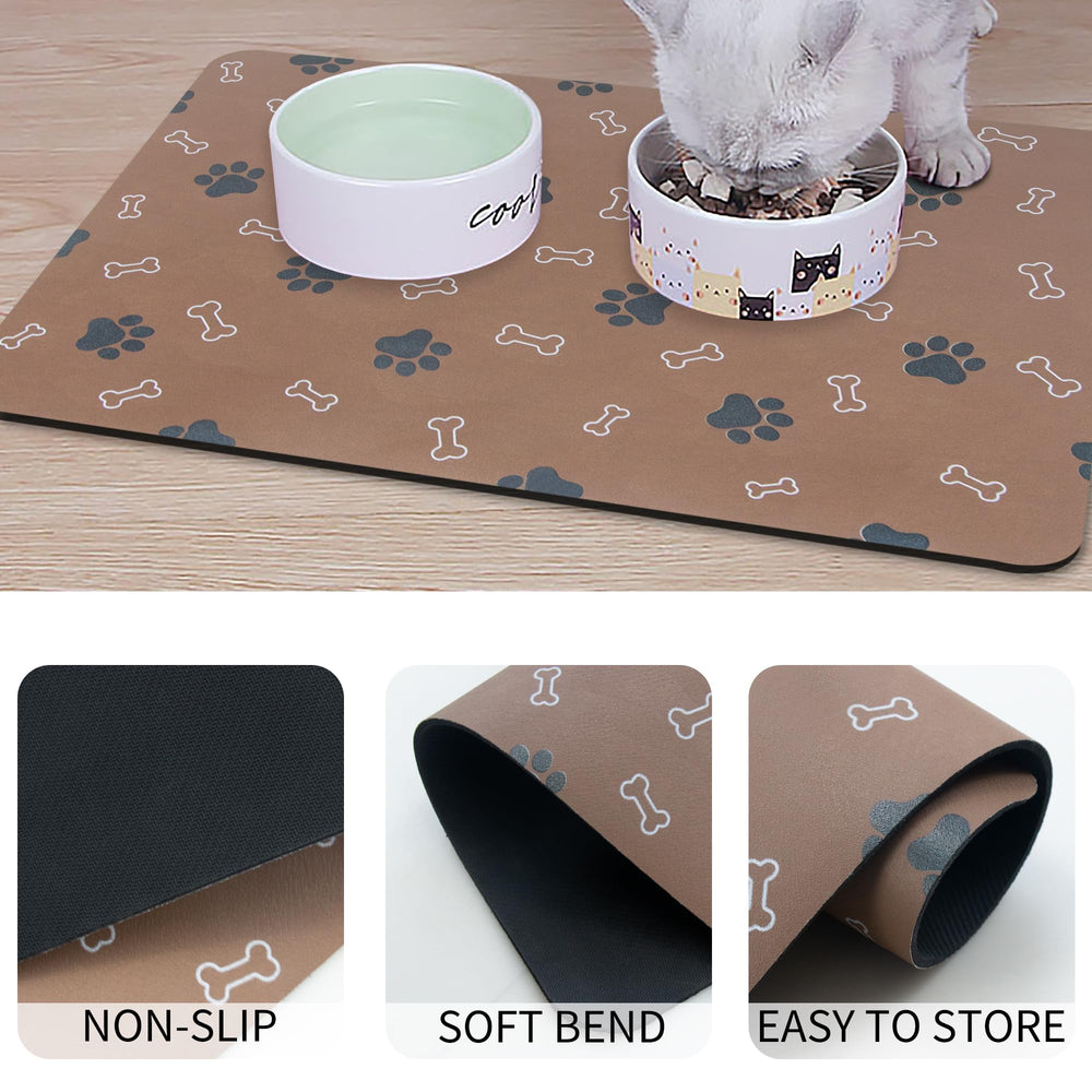 EP Jeans pet food mat durable-edges resist wear through active pets