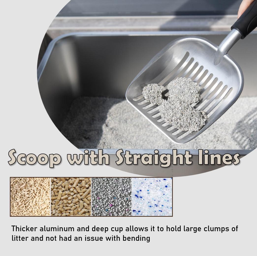 Epargnaro cat litter scoop deep cup large clumps for heavy duty cleaning