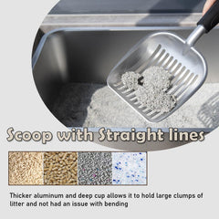 Epargnaro cat litter scoop deep cup large clumps for heavy duty cleaning