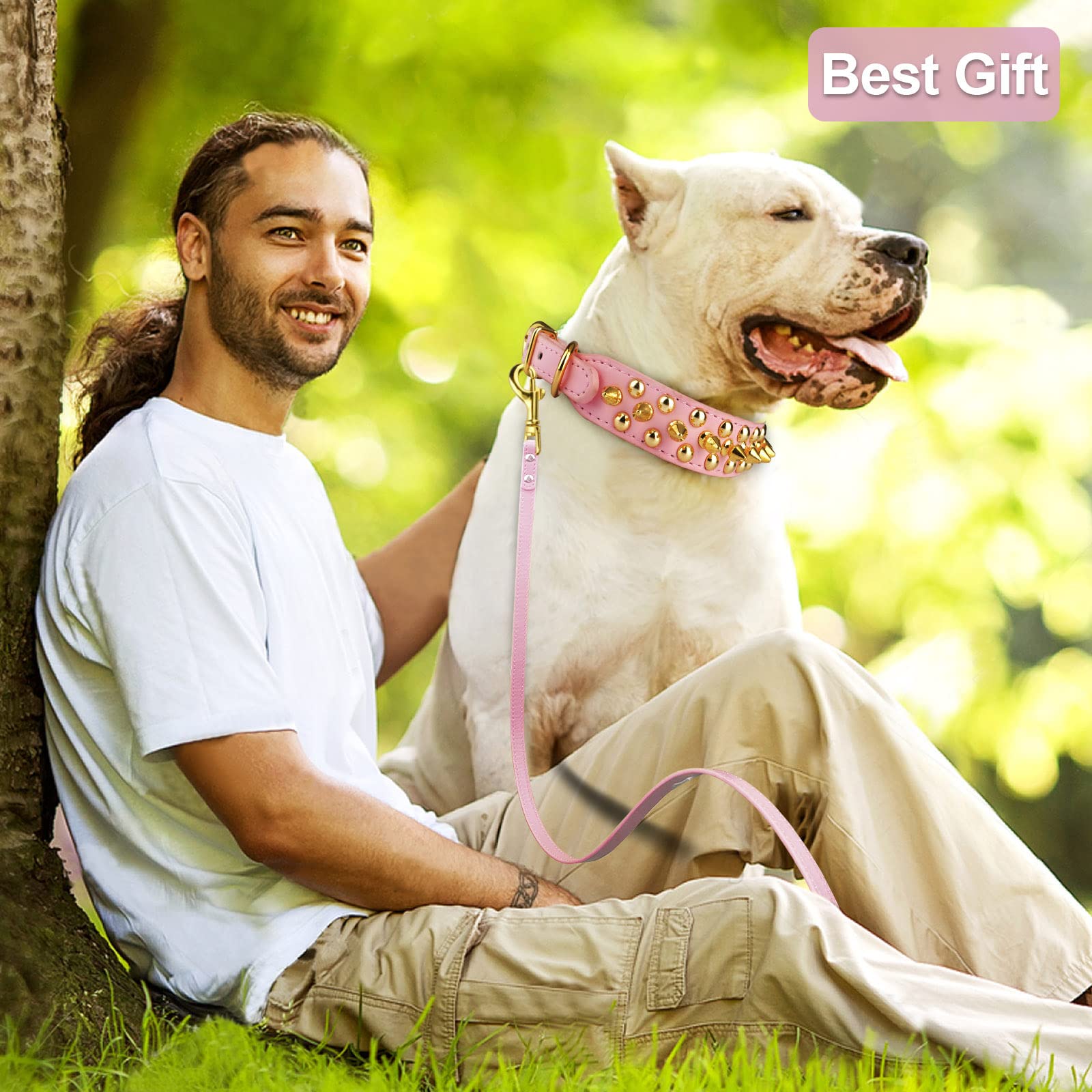 Epesiri adjustable puppy and cat collar in pink offers comfortable all-day wear.