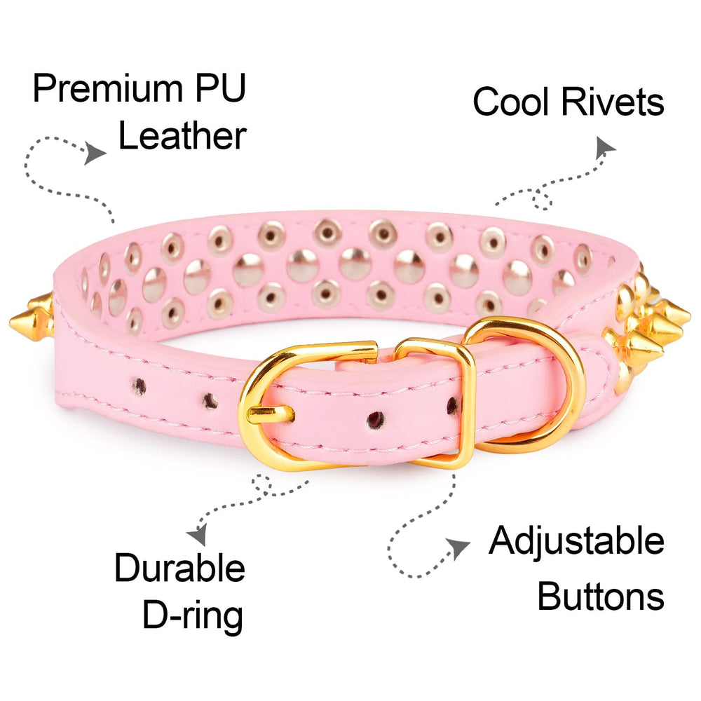 Epesiri mushroom rivet detail adds playful personality to the collar.