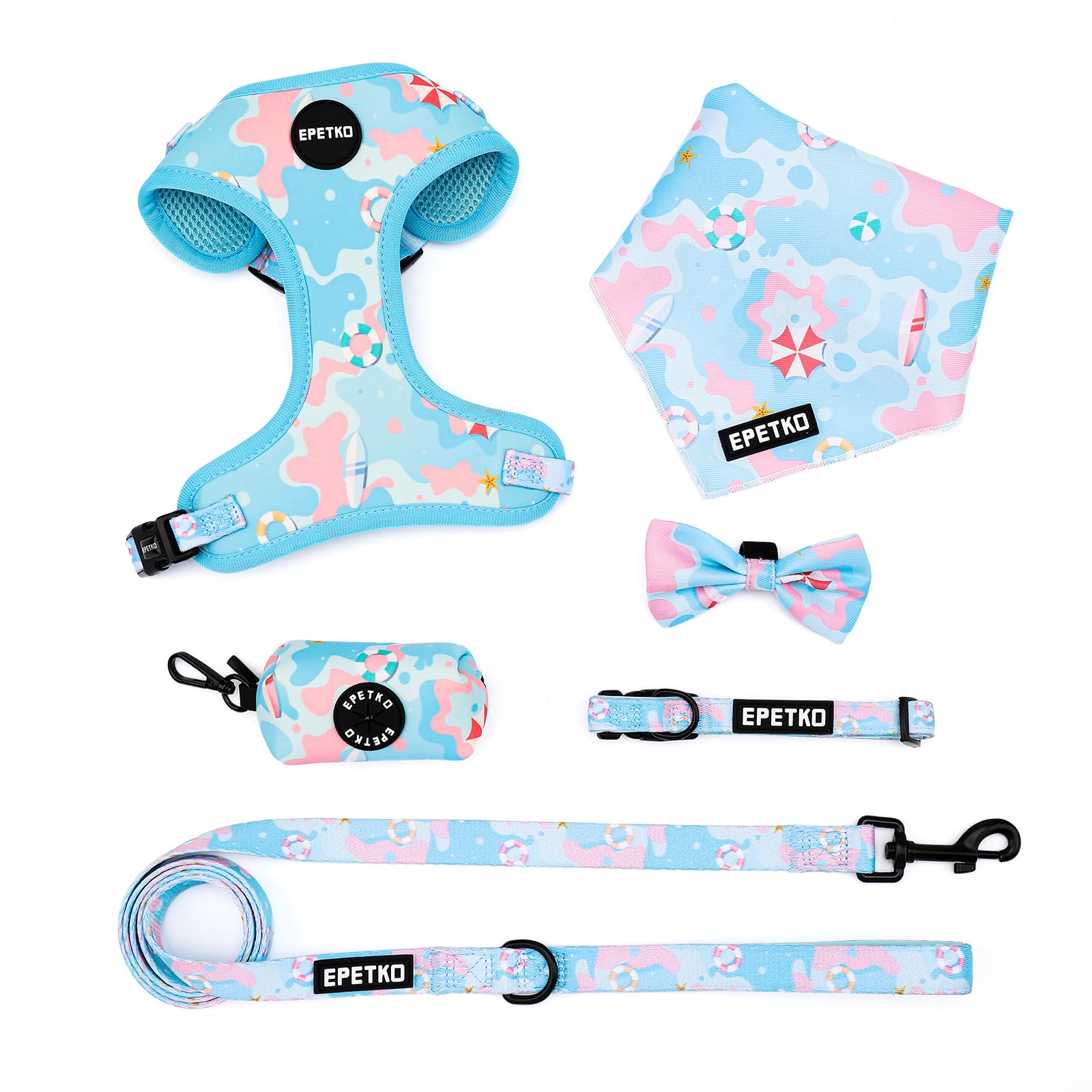 EPETKO small dog harness on dog during a walk for comfortable control