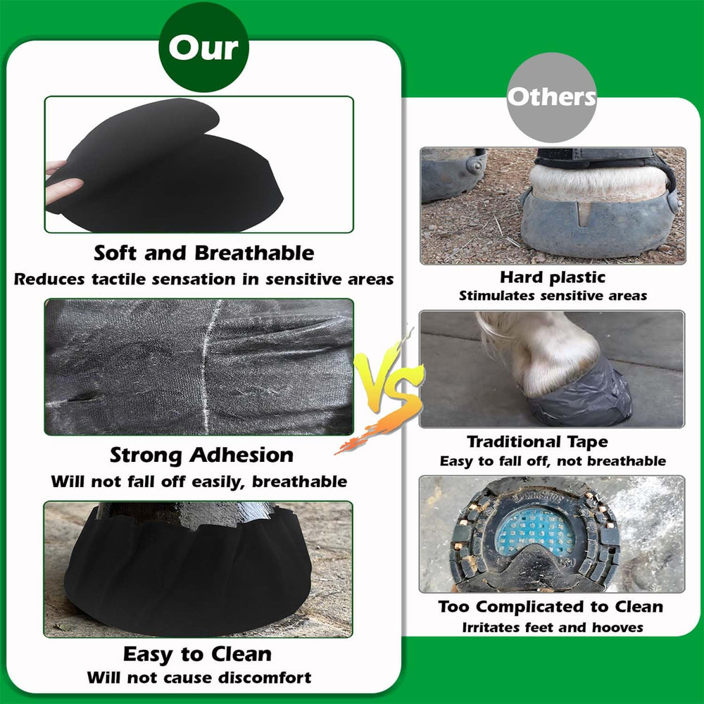 EPICHORIZON cotton breathable hoof wrap provides ventilation and comfort