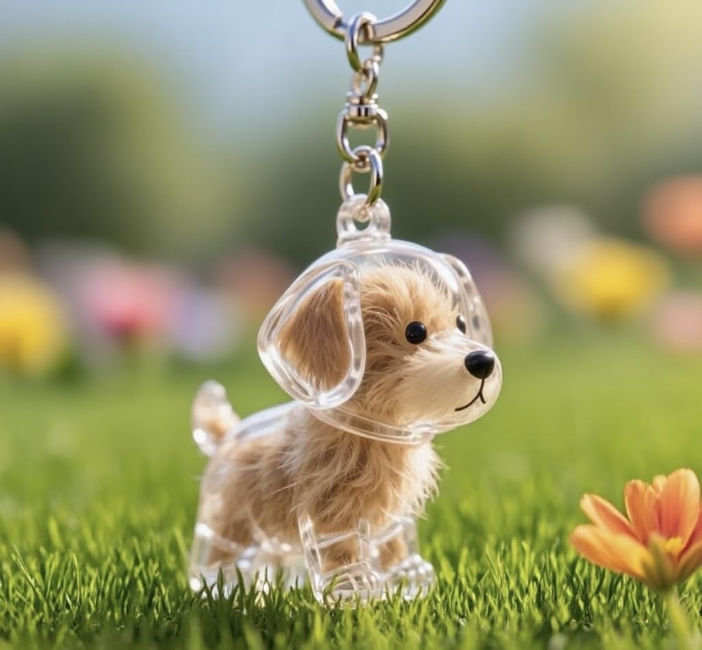 EPMANN Dog Hair Collector Keychain attachment keeps memories handy on keys or bag.