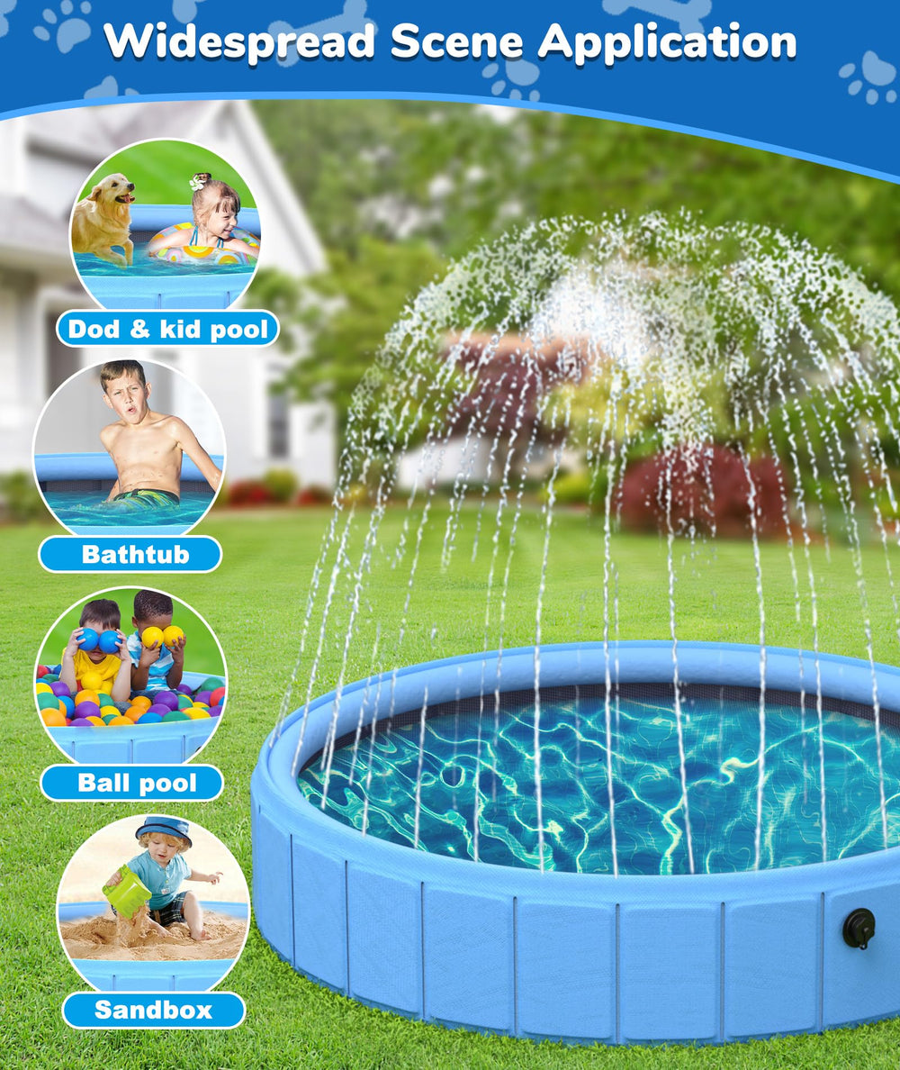 EPN dog pool drainage system keeps water tidy and easy to manage