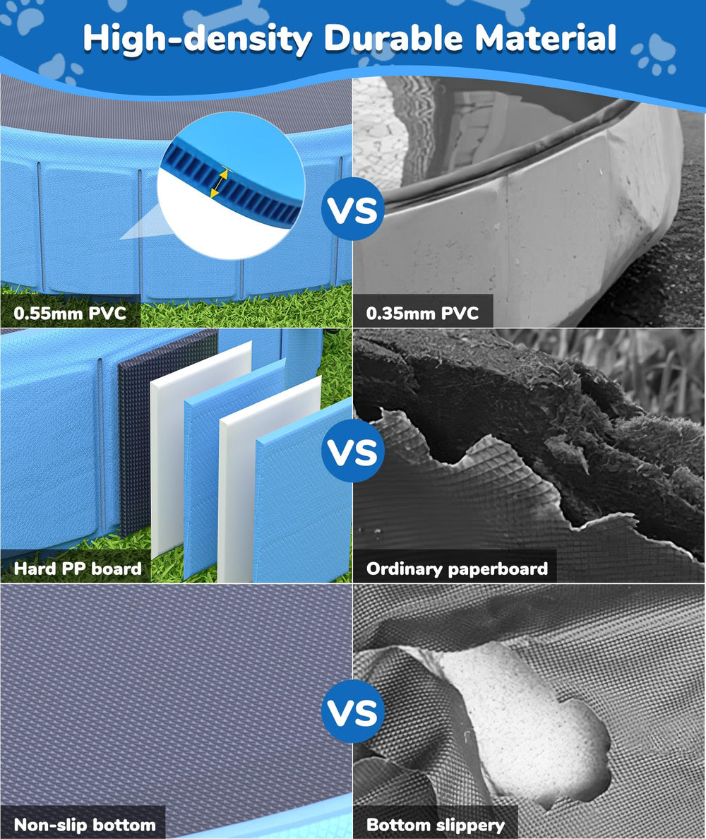 EPN dog pool non-slip bottom boosts safe water play on slick surfaces