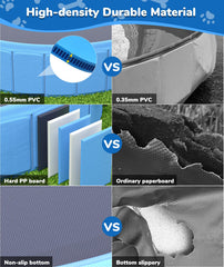 EPN dog pool non-slip bottom boosts safe water play on slick surfaces
