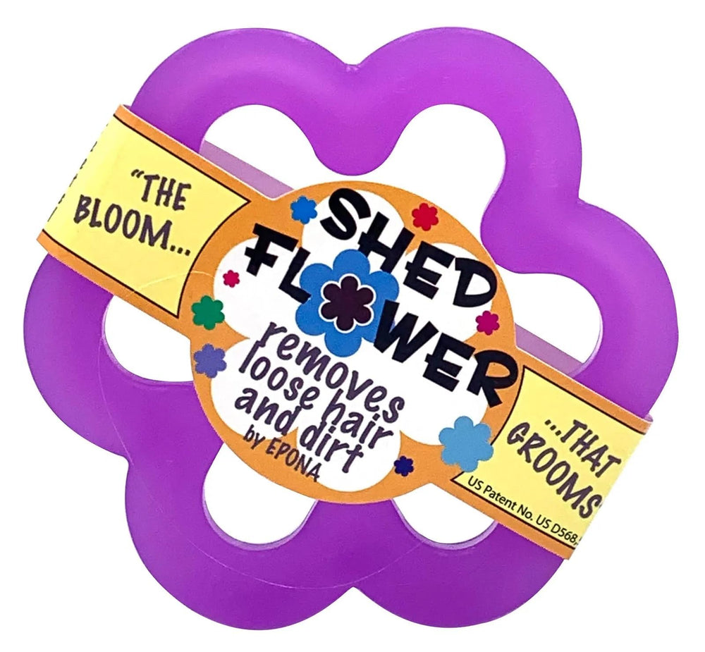 Epona Shed Flower Groomer handle close-up demonstrates ergonomic grip for comfortable grooming.