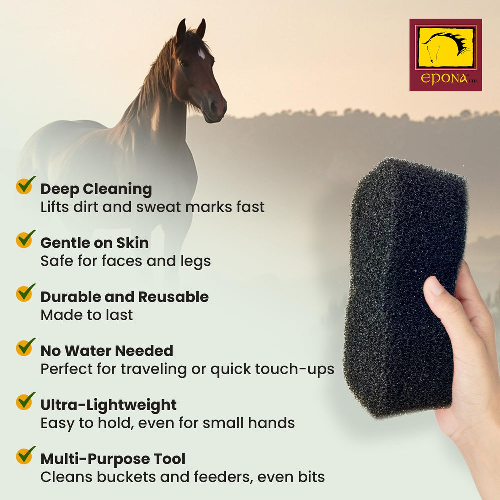 Epona Tiger’s Tongue Body Groomer cleans the body while massaging muscles for comfort.