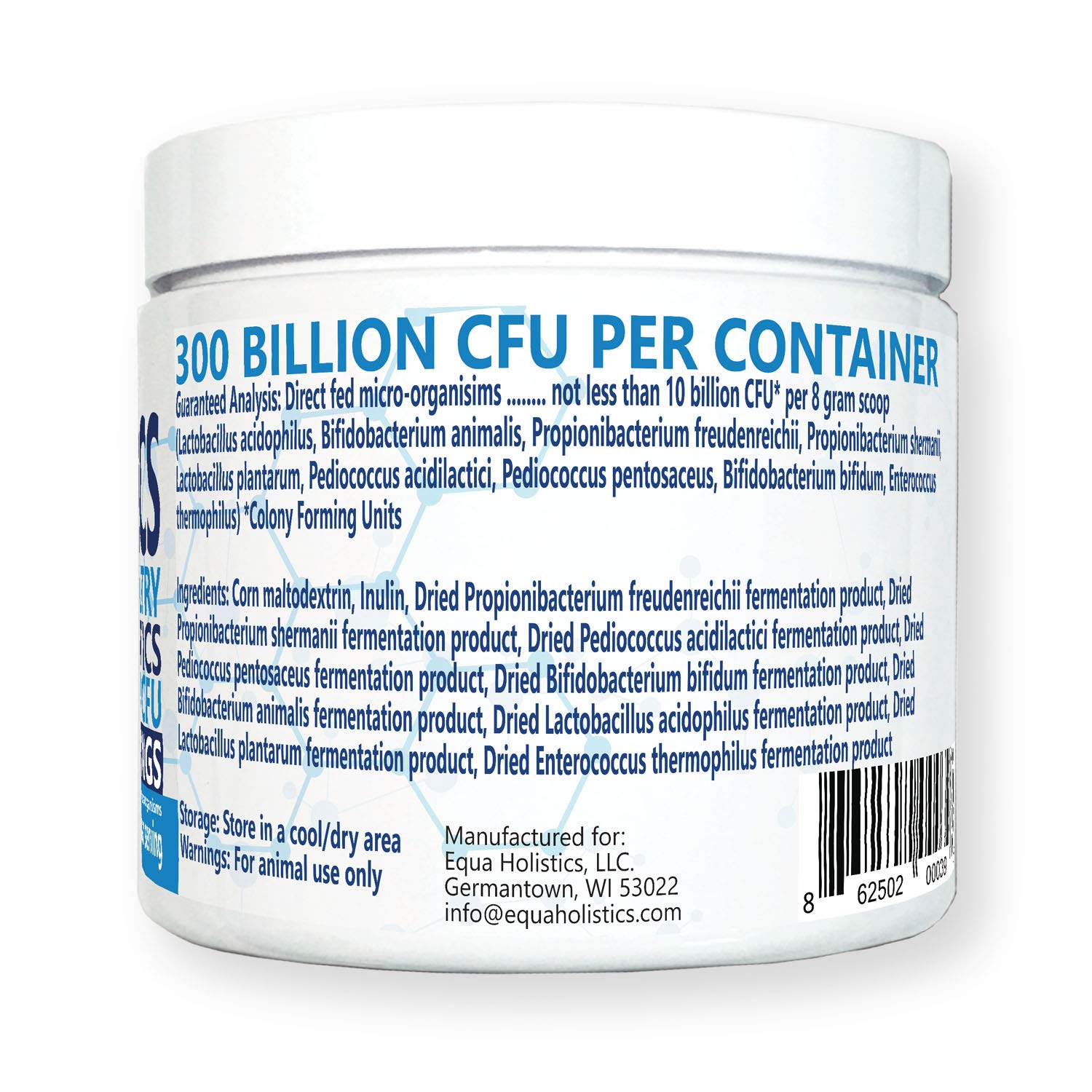 Equa Holistics HealthyGut prebiotic-inulin photo highlights natural fiber for digestion.