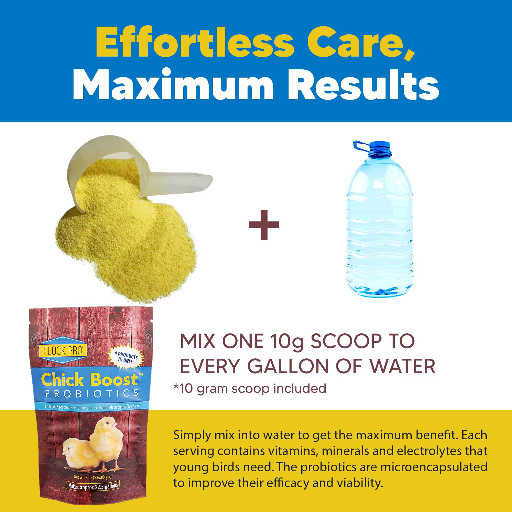 Equerry's Chick Boost water-mix ready scene for daily use