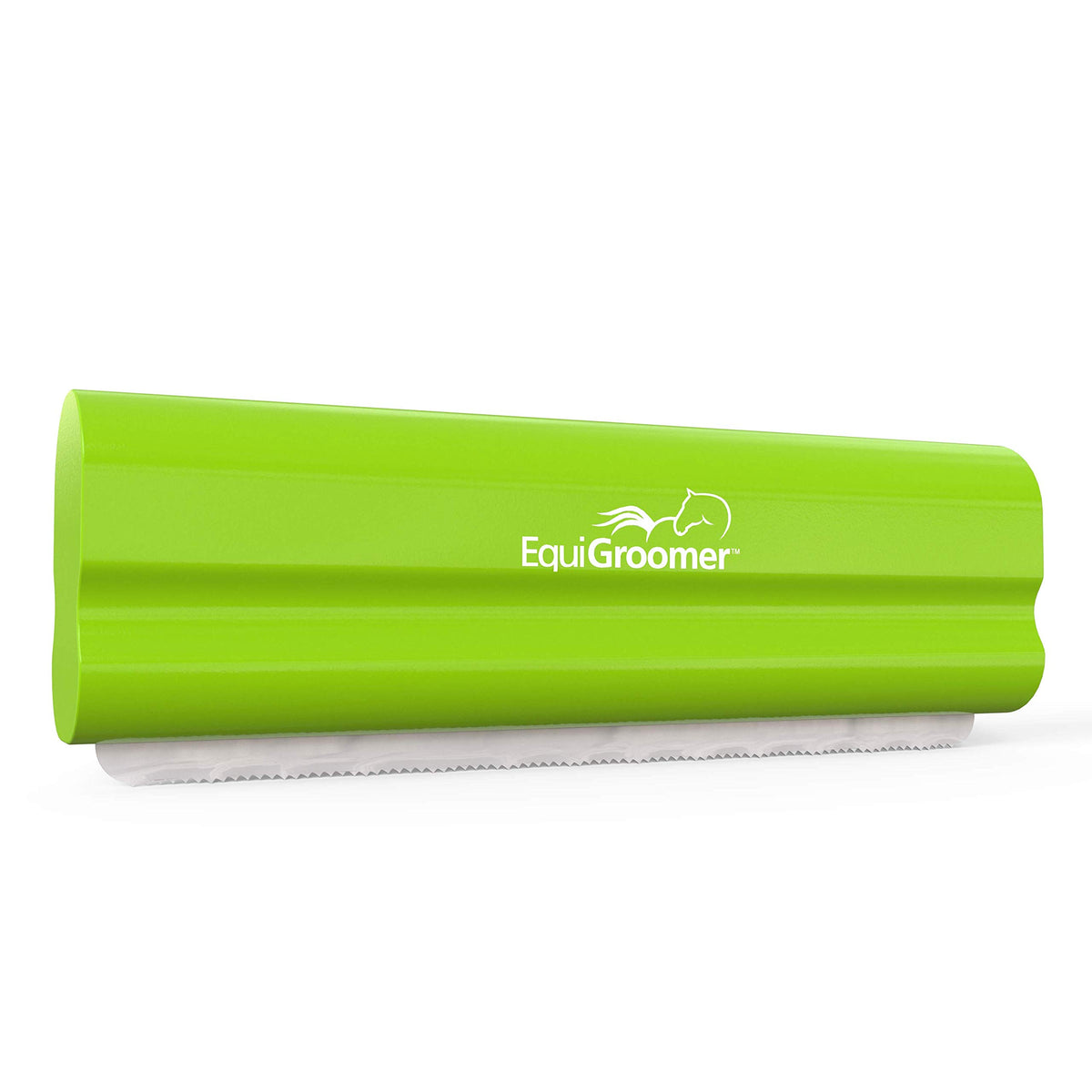 EquiGroomer EasyGroomer deshedding brush full view showing fur removal benefits