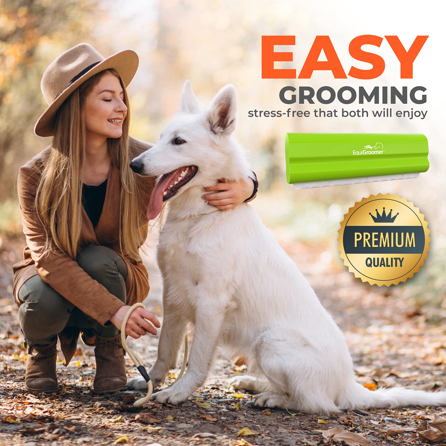 EquiGroomer EasyGroomer deshedding brush packaging ready for gifting