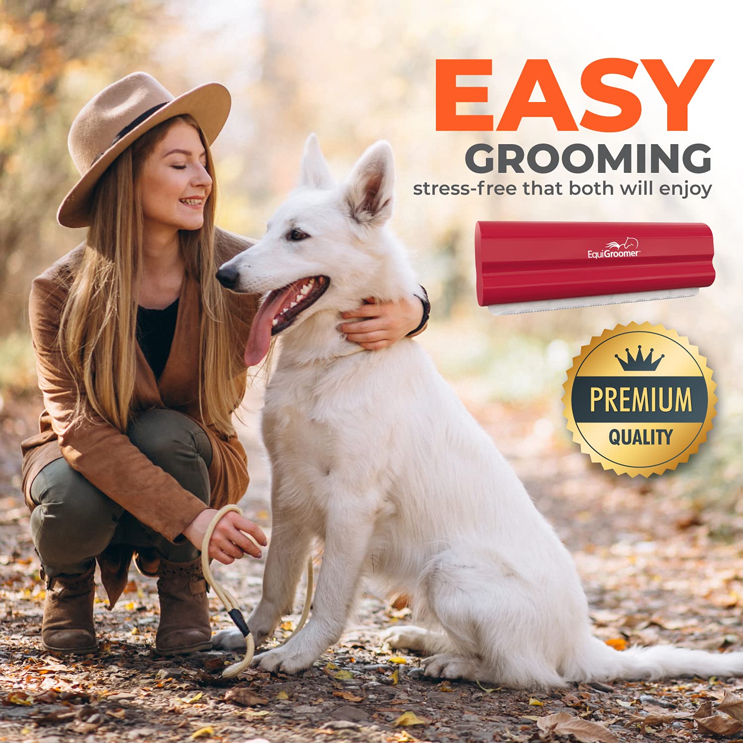 EquiGroomer EasyGroomer all-pets compatibility for dogs, cats, and horses.