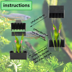EQUIJUANCE aquarium-lid-clip assembly demonstrates easy installation on rim or lid.