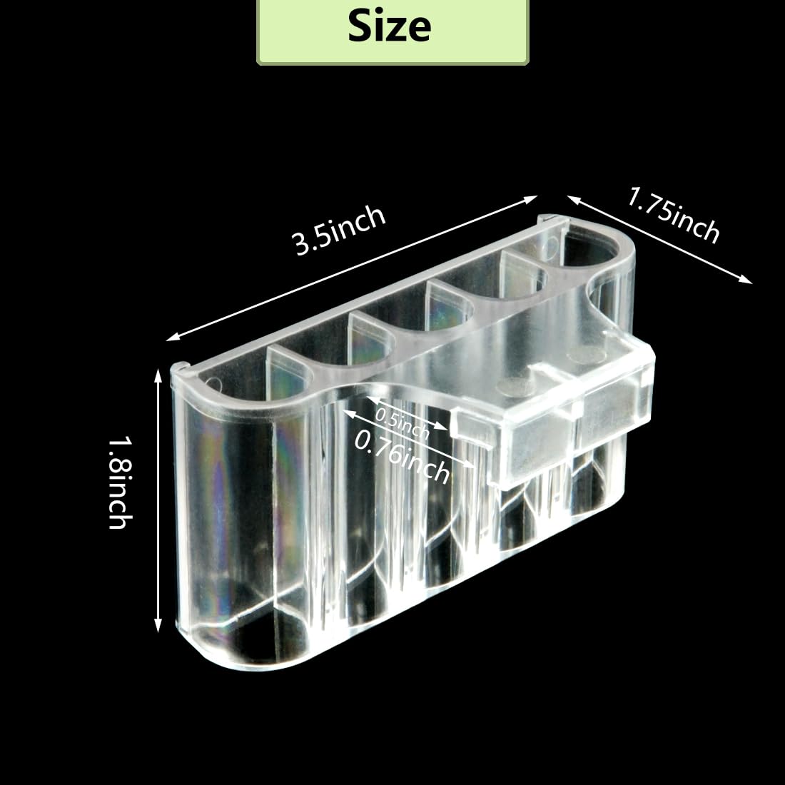 EQUIJUANCE aquarium plant-holder clip close-up highlights secure rim mounting and adjustable setup.