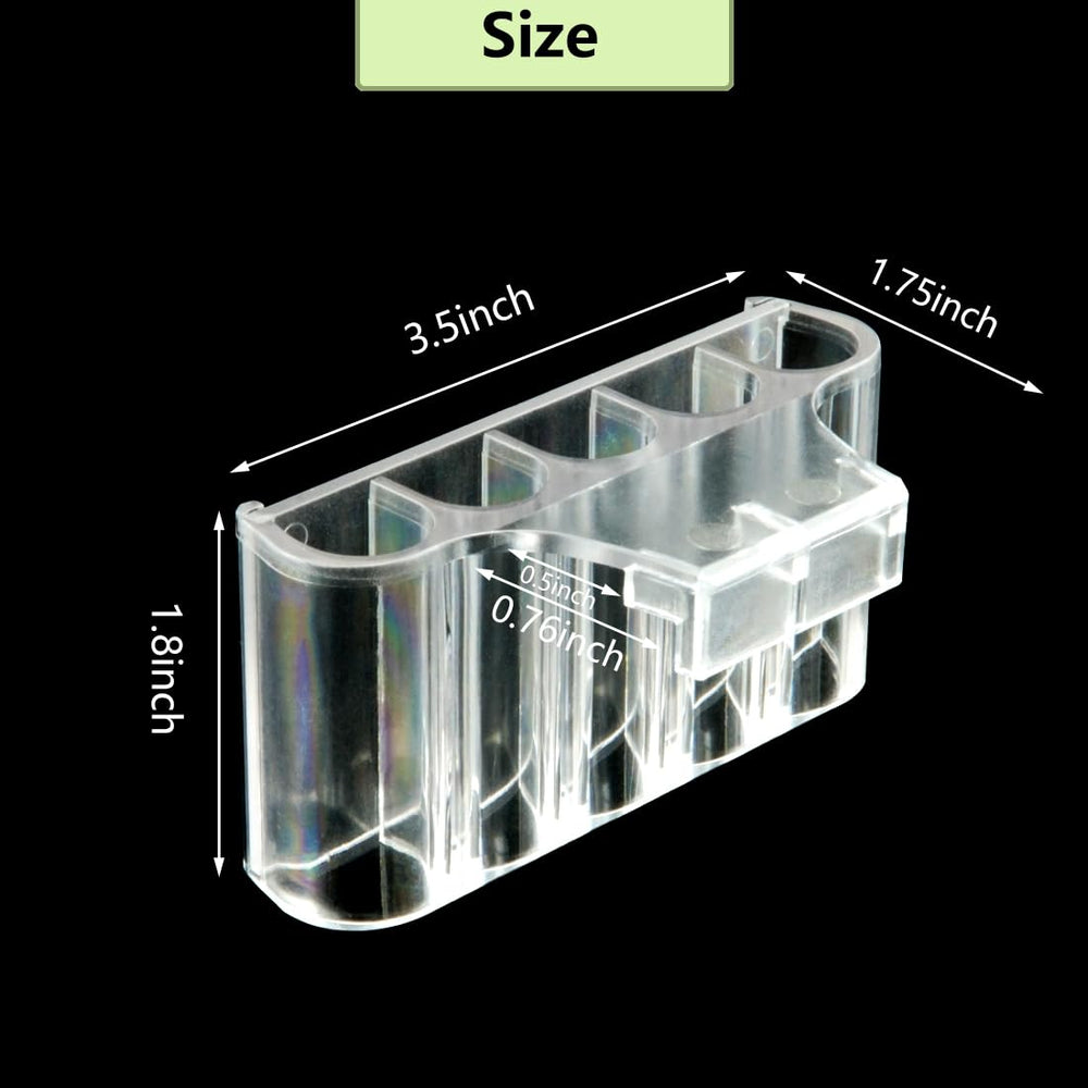 EQUIJUANCE aquarium plant-holder clip close-up highlights secure rim mounting and adjustable setup.
