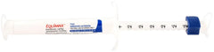 Equimax paste being used to protect horses from parasites.