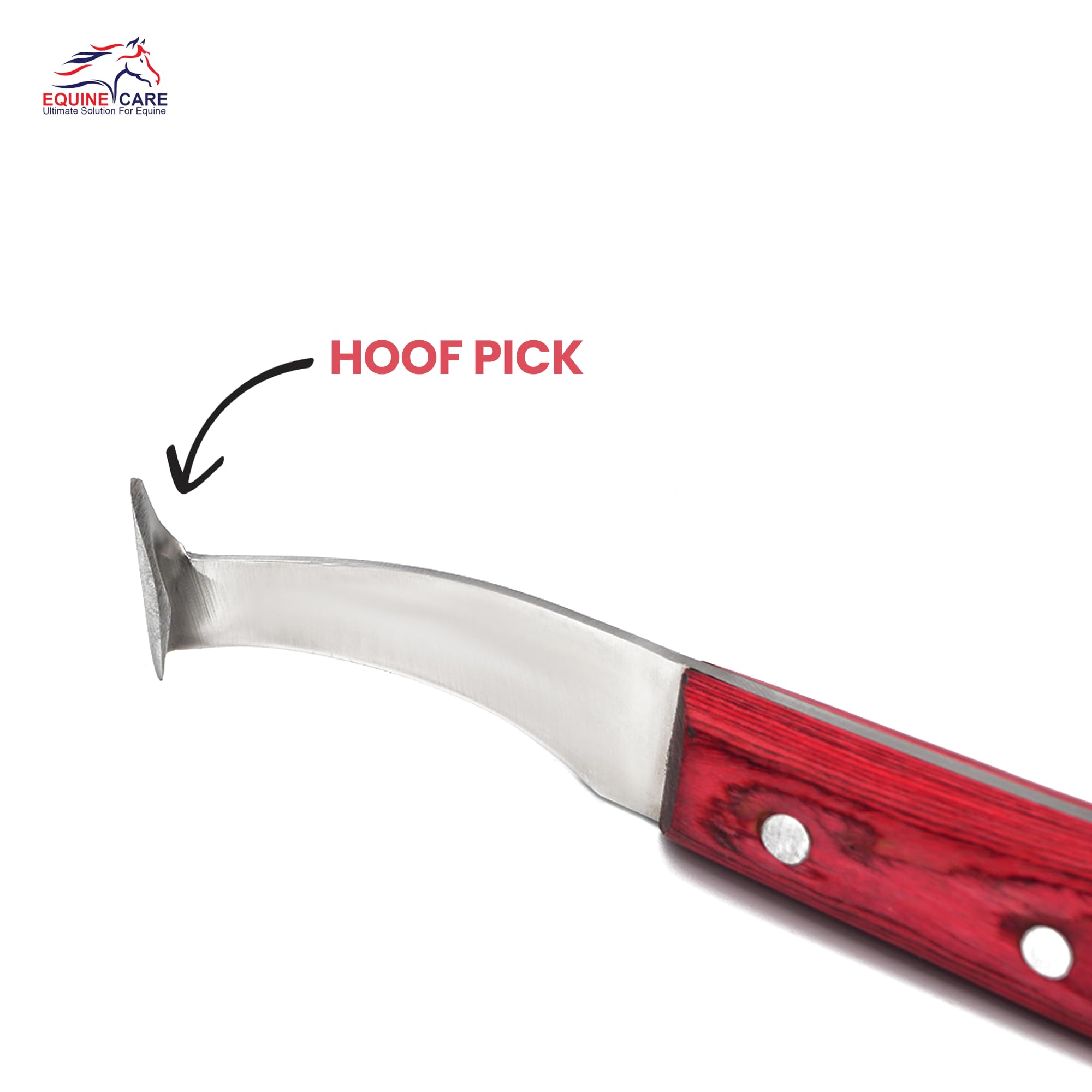 Equine Care brass topper handle provides secure grip during trimming