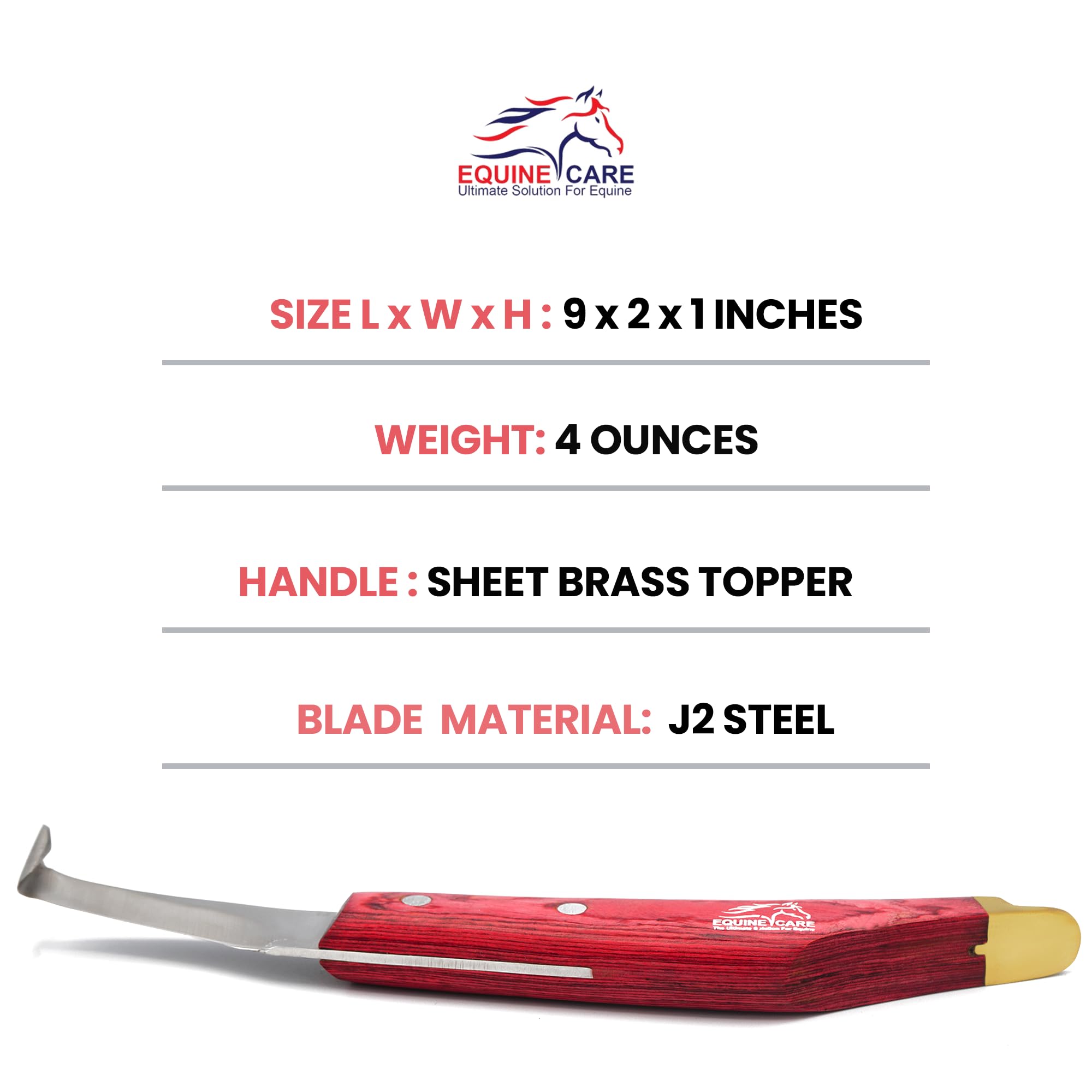 Equine Care durable J2 steel blade maintains sharpness over time