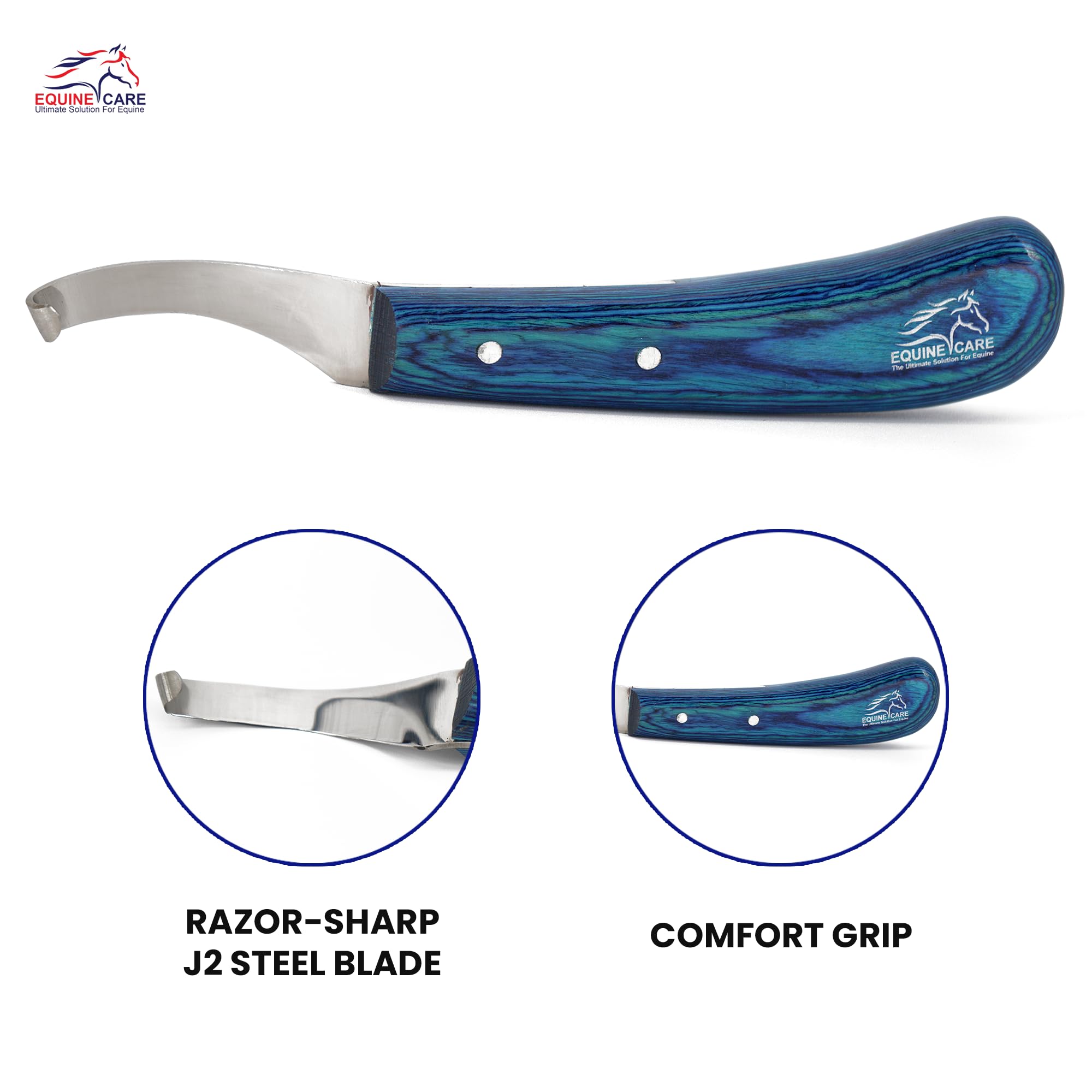 Equine Care durable rivets secure blade for stable, safe performance