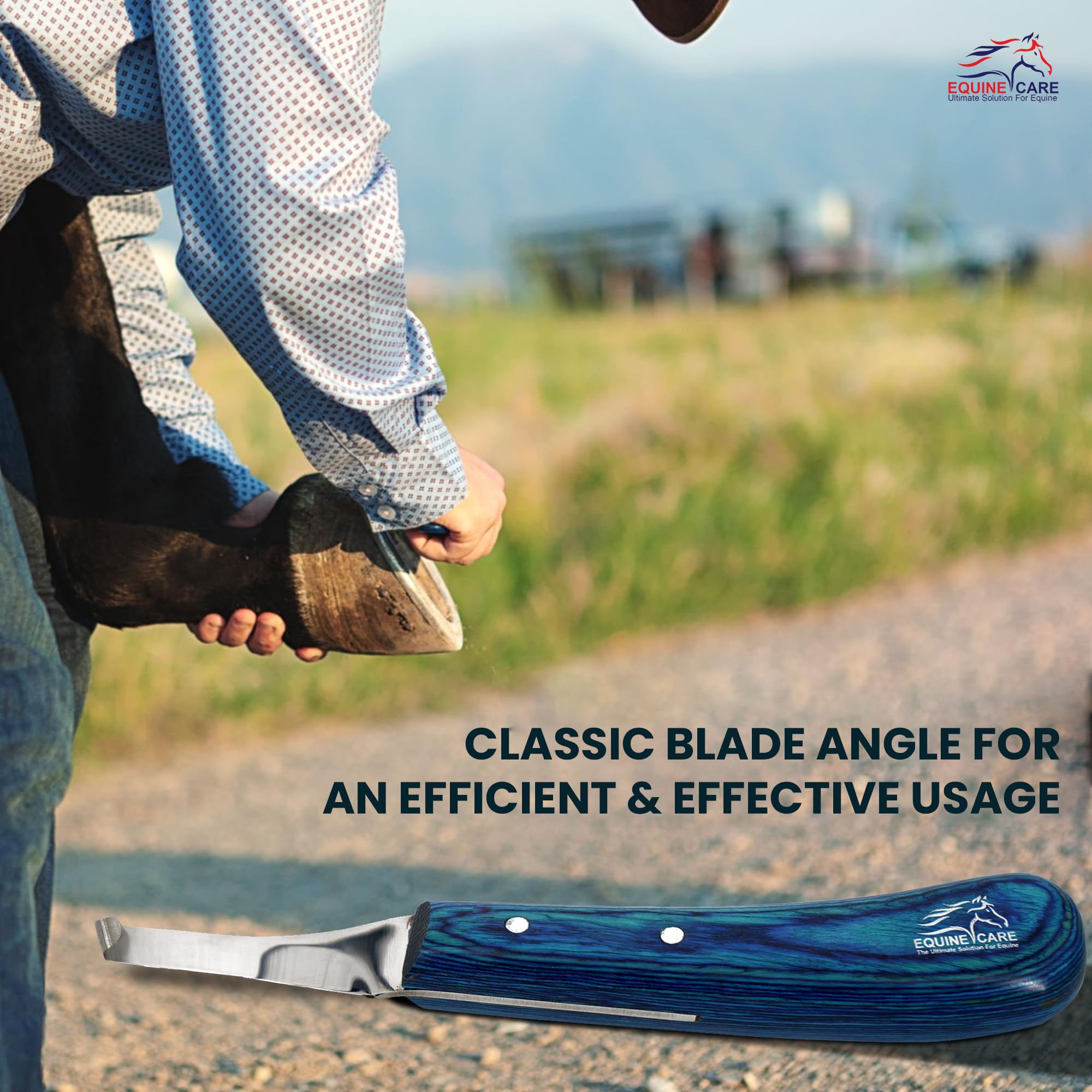 Equine Care professional-trusted hoof knife used by farriers and veterinarians