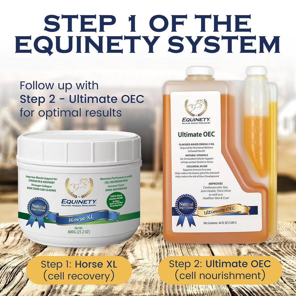 Equinety Horse XL 100-day-supply calendar icon communicates long-lasting nutrition