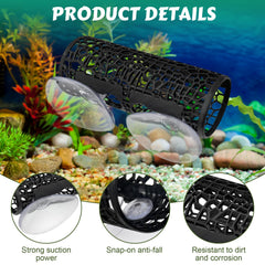 EQUNROY Suction Cups ensure secure, mess-free setup on glass or acrylic tanks