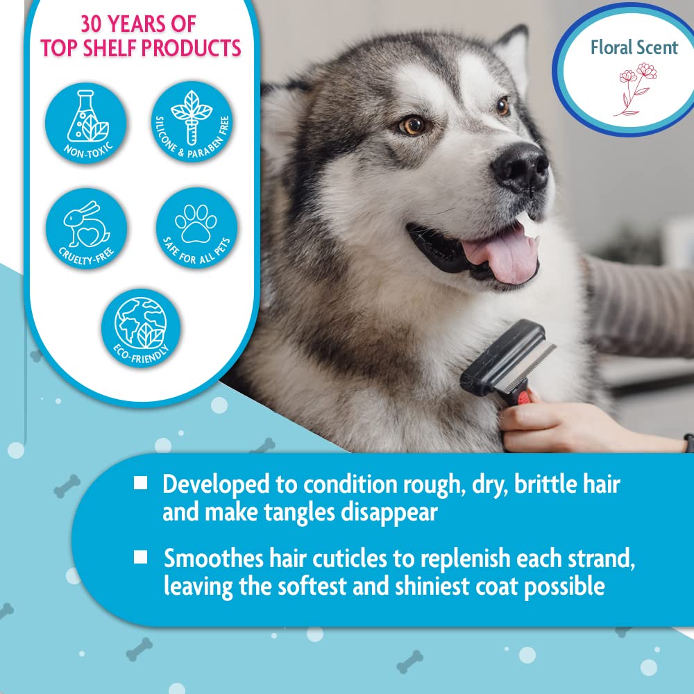 Eqyss Premier Pet Conditioner coat shows softened fur and smoother cuticles