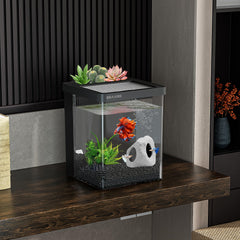 ERAARK Betta Tank decorative sand creates a natural-looking substrate for visual appeal.