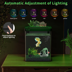 ERAARK Betta Tank filter provides reliable filtration for clear water and healthy aesthetics.