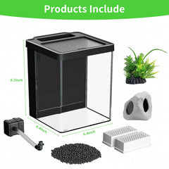 ERAARK Betta Tank water pump ensures steady circulation for reliable aeration.