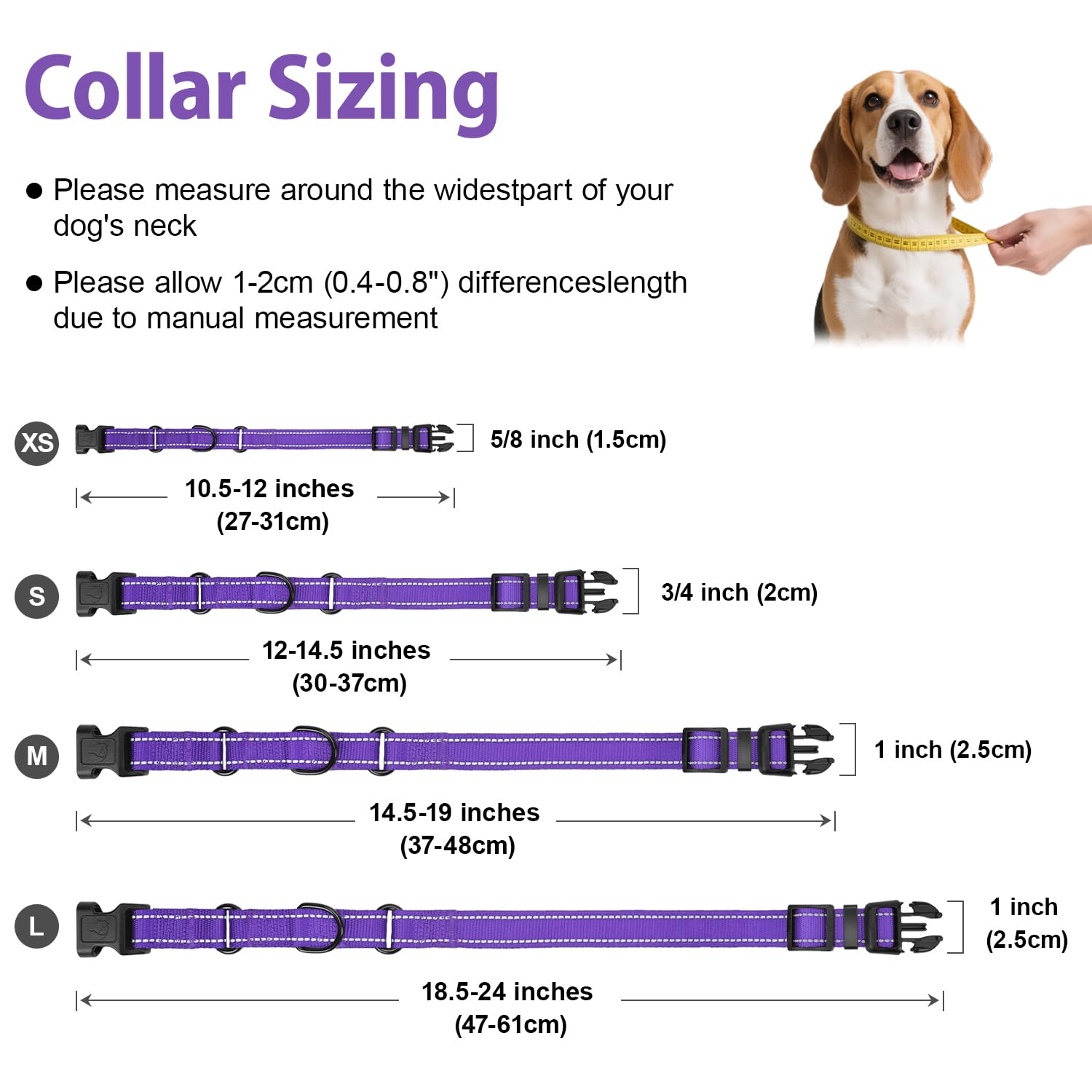 Erbine neoprene padded martingale collar dog wearing during a walk