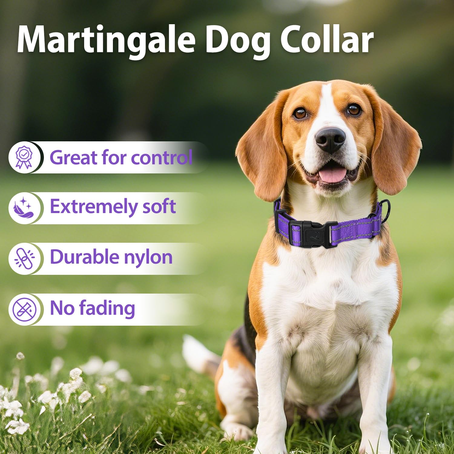 Erbine neoprene padded martingale collar neoprene closeup showing padding