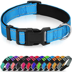 Erbine Reflective Dog Collar night visibility for safer evening walks
