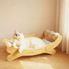ERGTFVN cat-scratcher-bed-3in1-post-hammock shows the combined post, hammock, and perch for indoor cats.