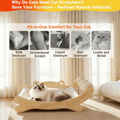 ERGTFVN eco-friendly-sisal-surface enables healthy claw maintenance through natural scratching.