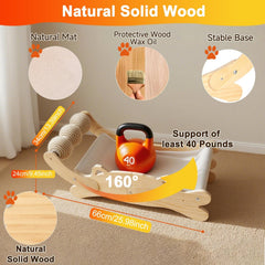 ERGTFVN solid-wood-perch-assembly highlights sturdy base and screw-fixed construction for stability.