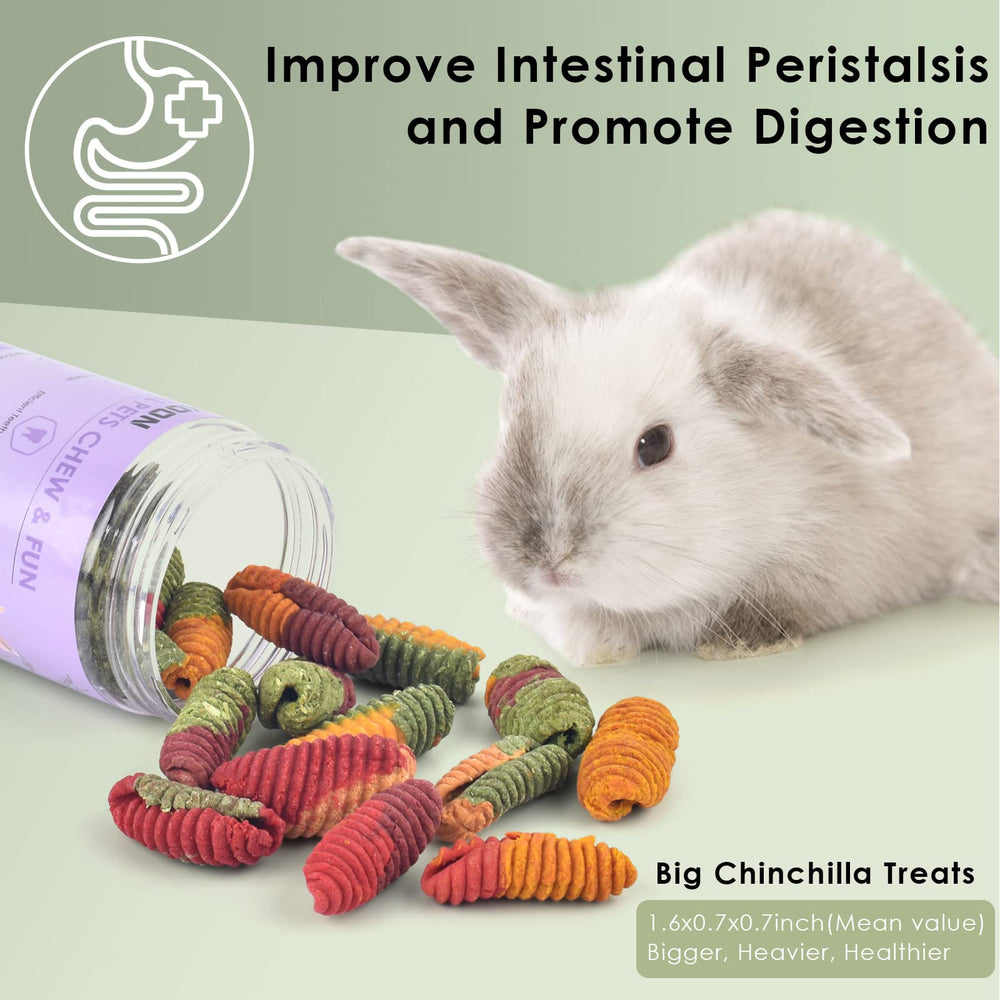 ERKOON Chinchilla Treats support dental wear with high-fiber ingredients.