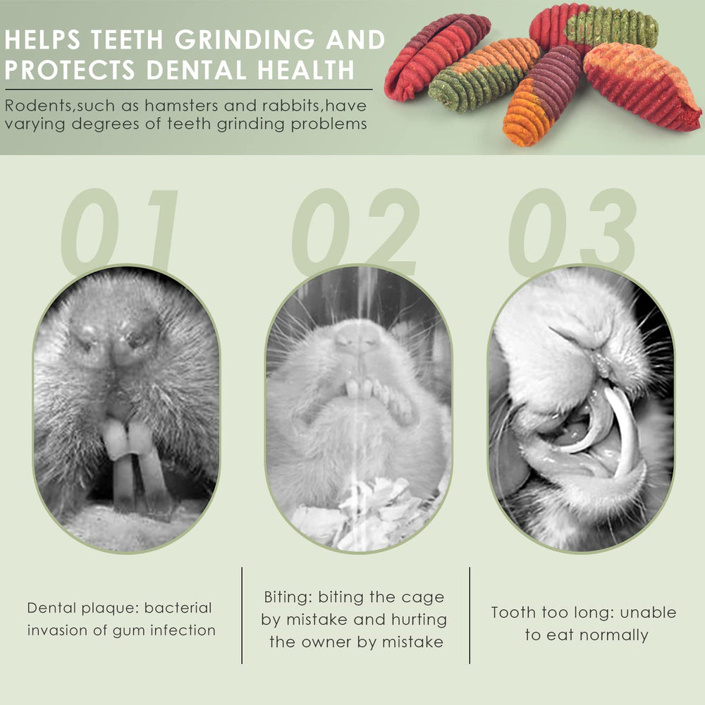 ERKOON Chinchilla Treats aid digestion via fiber-rich Timothy grass blend.