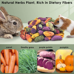 ERKOON chinchilla treats spiral chew shape encourages natural teeth grinding