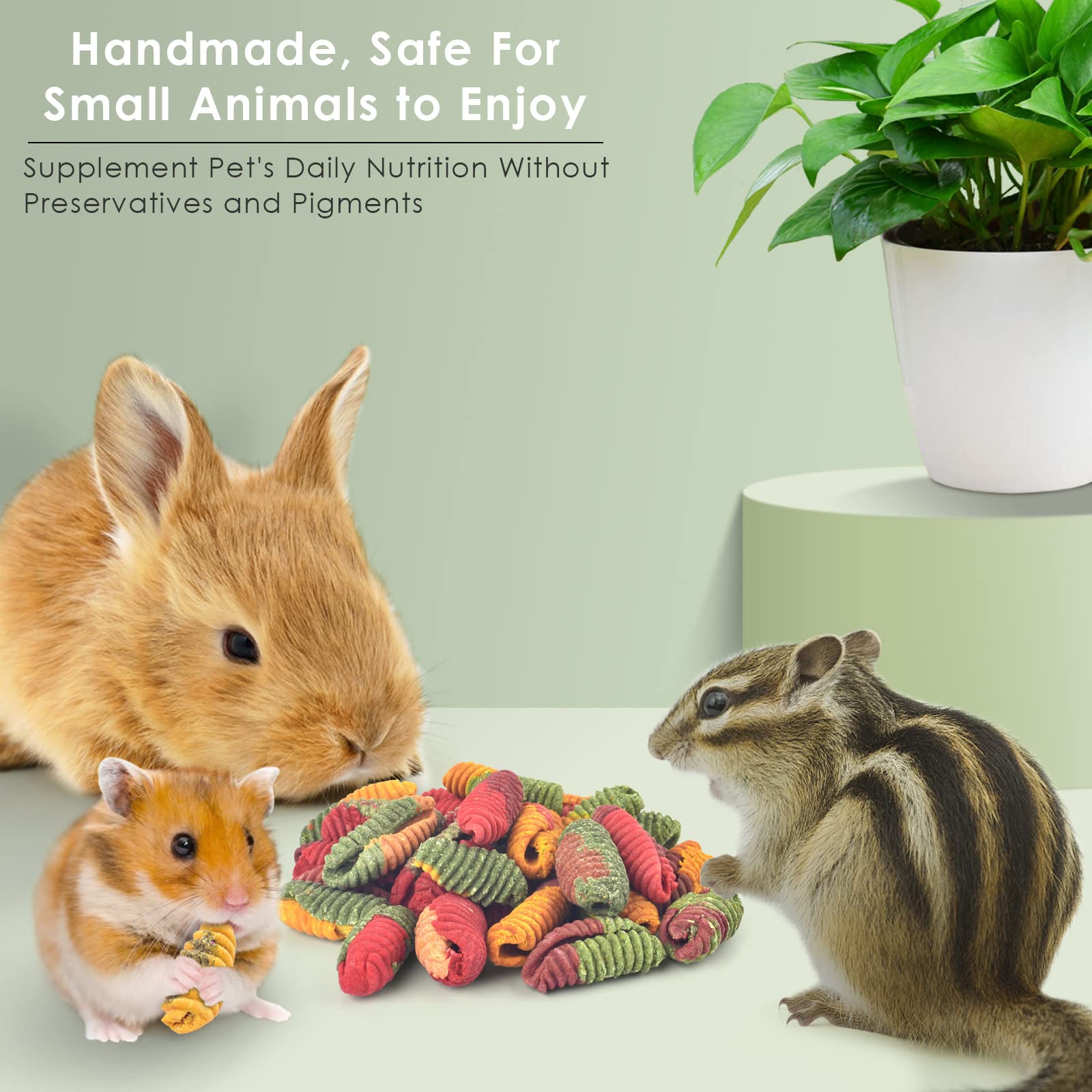 ERKOON Chinchilla Treats vibrant colors as a fun reward during playtime.