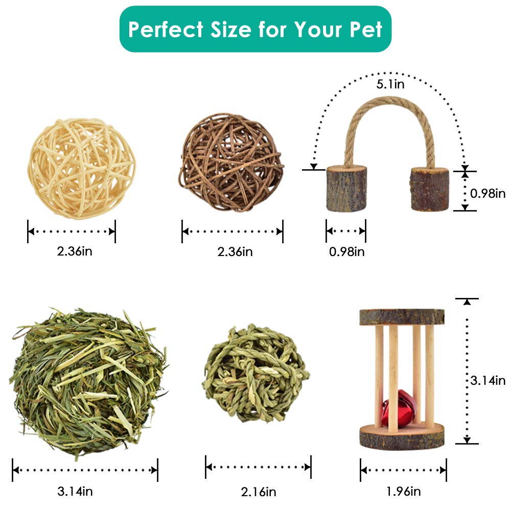 ERKOON seagrass ball offers chewy texture and enrichment during cage activities