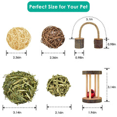 ERKOON seagrass ball offers chewy texture and enrichment during cage activities