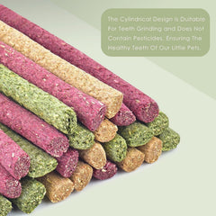 ERKOON Timothy Hay Sticks Beet flavor adds a sweet-earthy note for playtime treats.