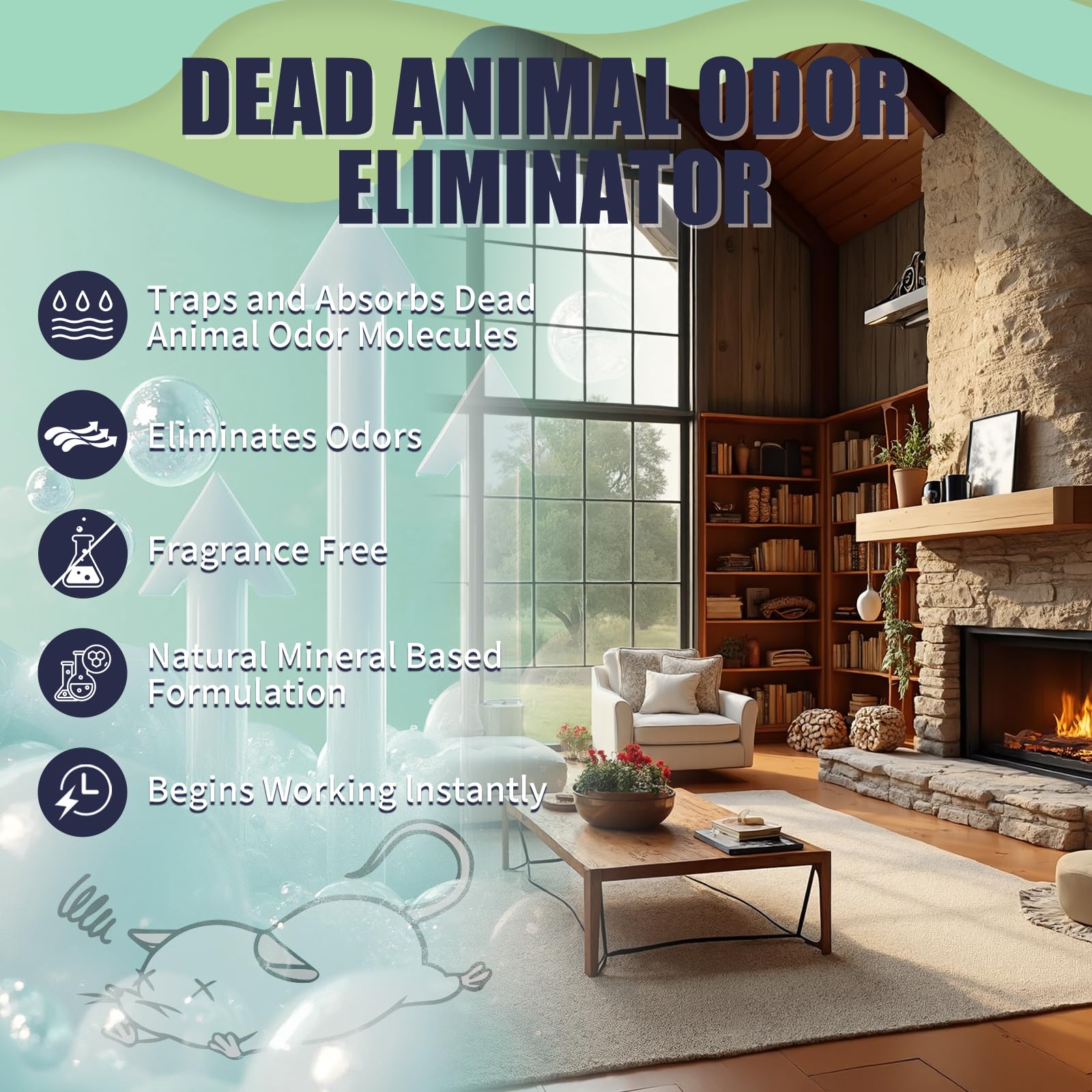 EROSMILE Animal Odor Eliminator ready for outdoor use near garage or shed.