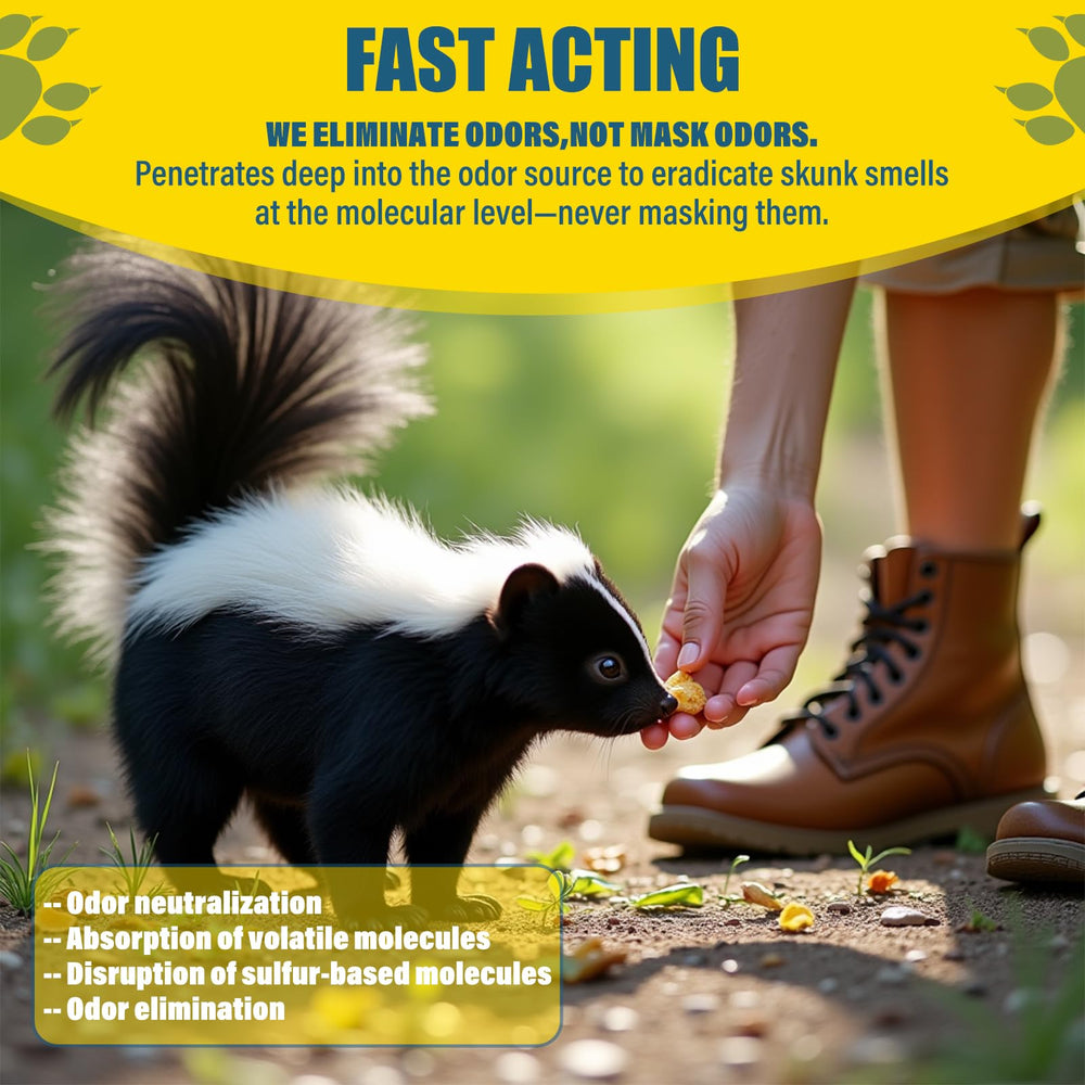 EROSMILE Skunk Odor Remover on fabrics and clothes neutralizes odors