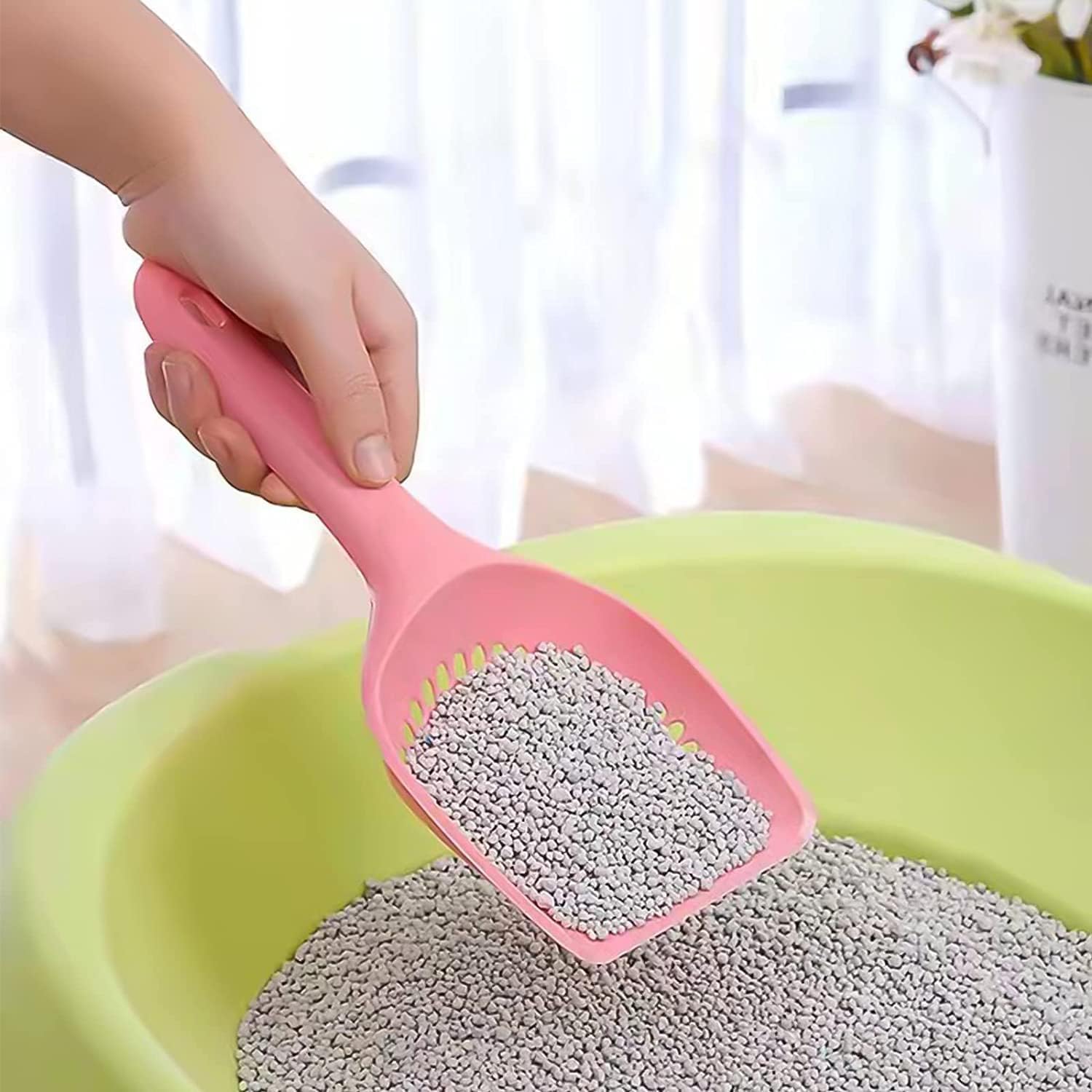 Eruinfang cat litter scoop colored-pack for versatile daily use